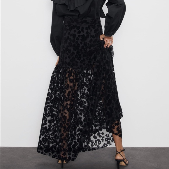 ZARA Embroidered Skirt - Picture 2 of 8